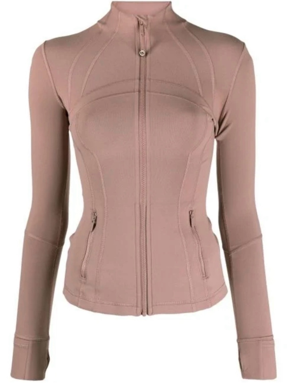 lululemon athletica Rose Taupe Zip-Front Performance Jacket